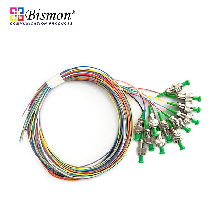 FC/APC Pigtail Fiber optic simplex 1.0M 9/125um Single-mode, OD:0.9mm, PVC Sheath(12 color)